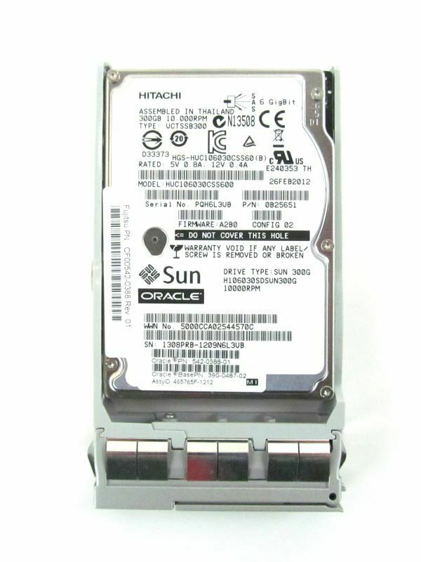 390-0487-01 Sun 300GB 10000RPM SAS 6Gb/s HS 64MB Cache 2.5In HDD